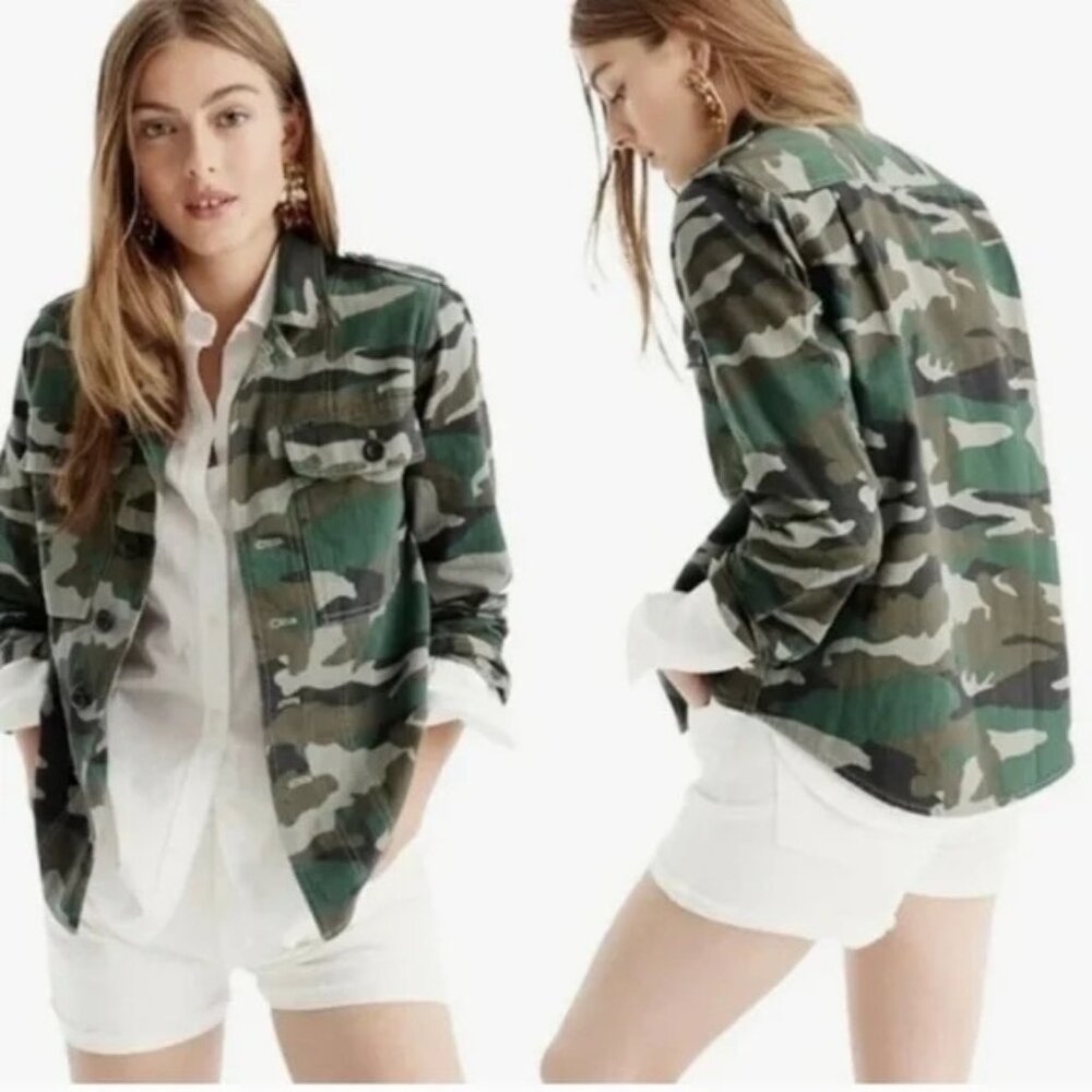 J. Crew Camo Utility Jacket